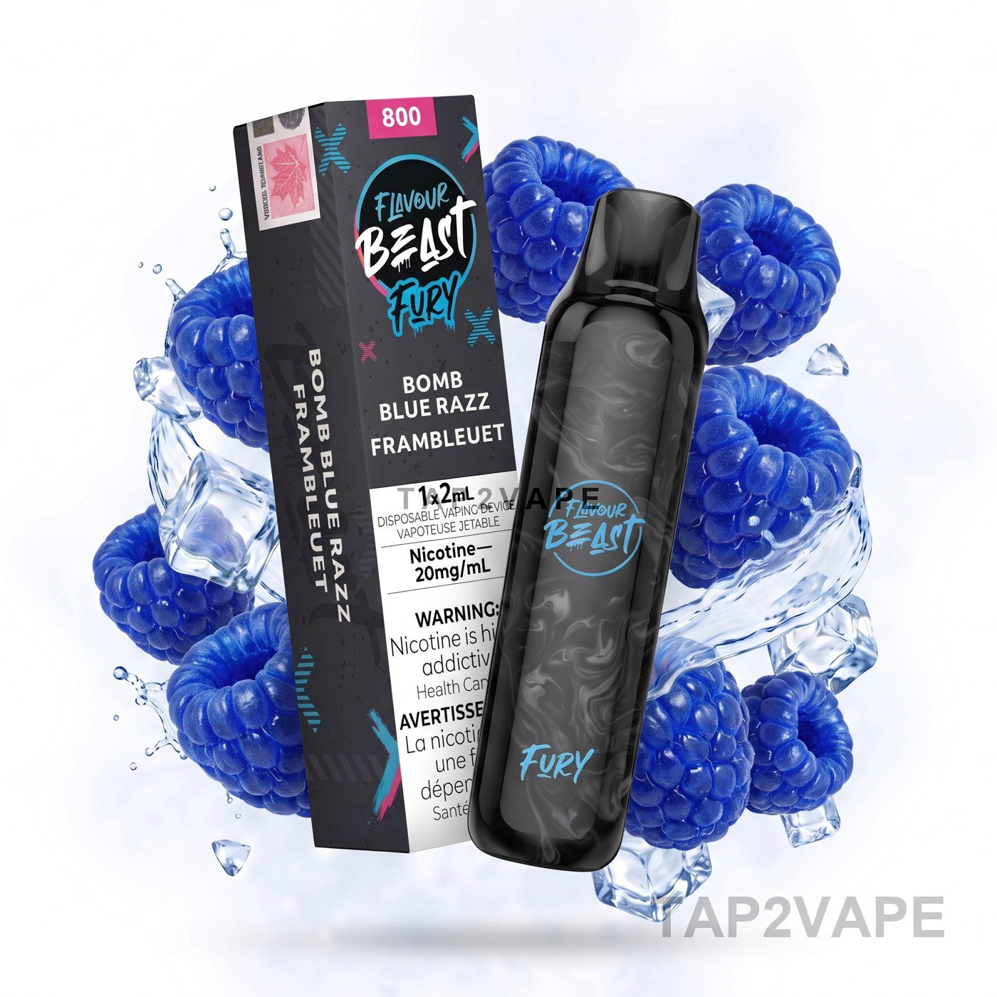 BOMB BLUE RAZZ FLAVOUR BEAST FURY