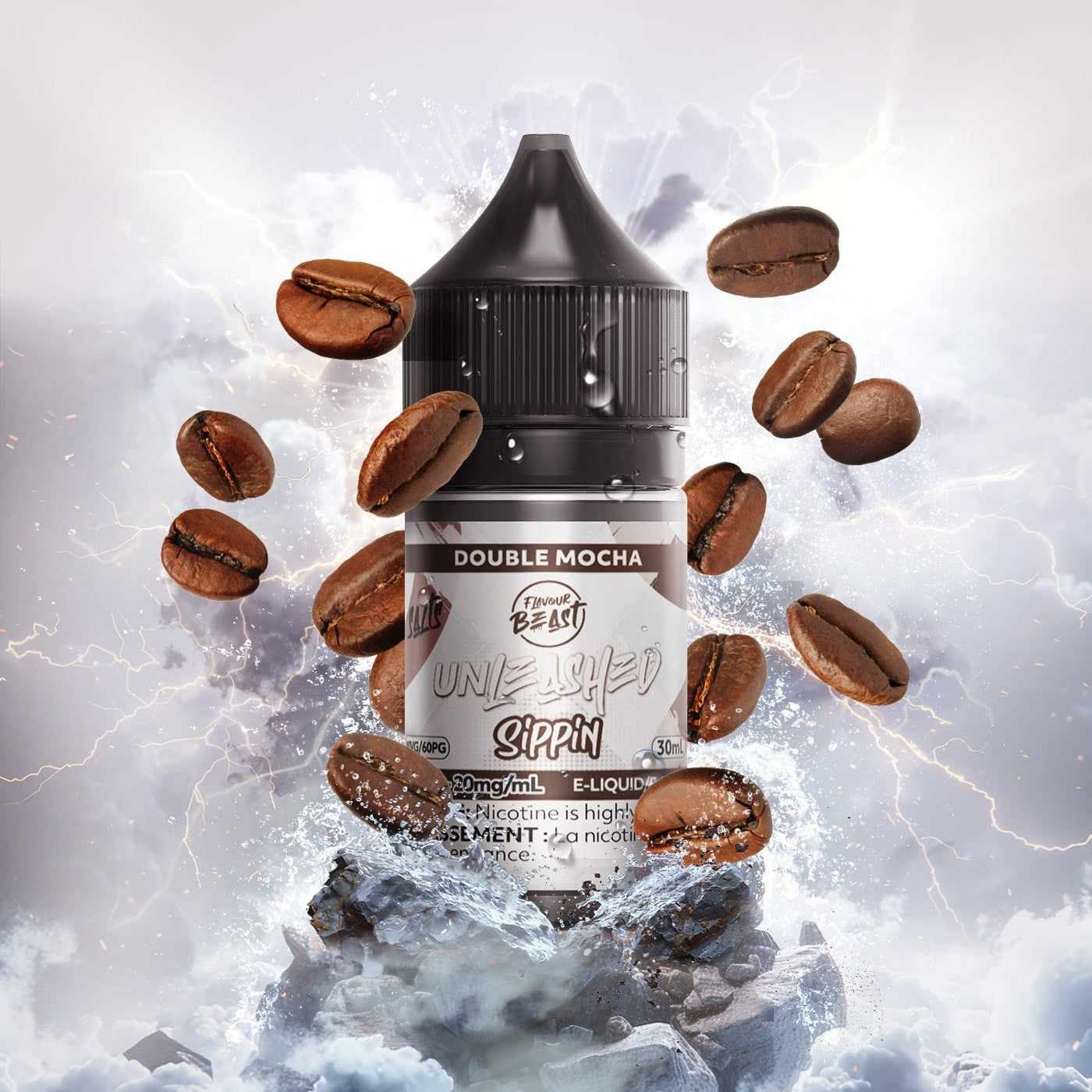 DOUBLE MOCHA FLAVOUR BEAST 30mL salt nic e-liquid