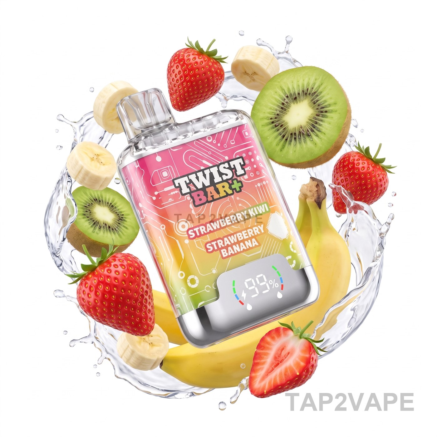 STRAWBERRY KIWI + STRAWBERRY BANANA TWIST BAR+