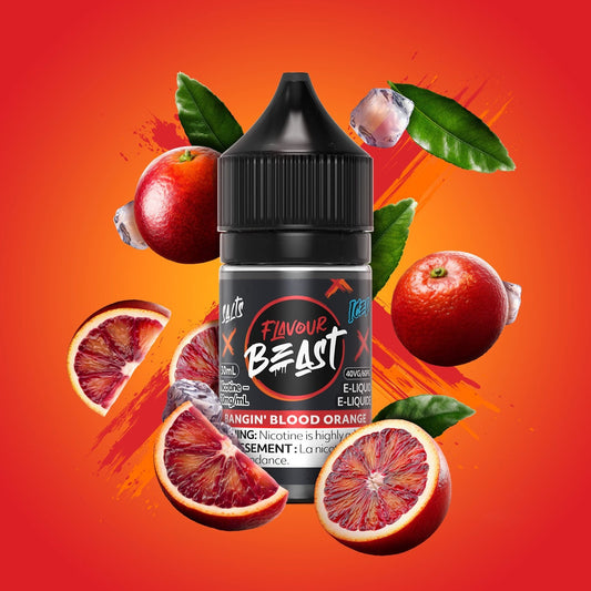 BANGIN' BLOOD ORANGE ICED FLAVOUR BEAST 30mL salt nic e-liquid