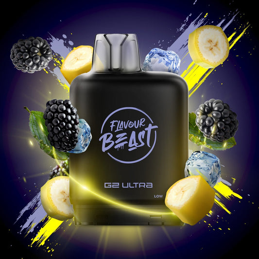 BLAZIN’ BANANA BLACKBERRY ICED LEVEL X G2 ULTRA 50K POD pod