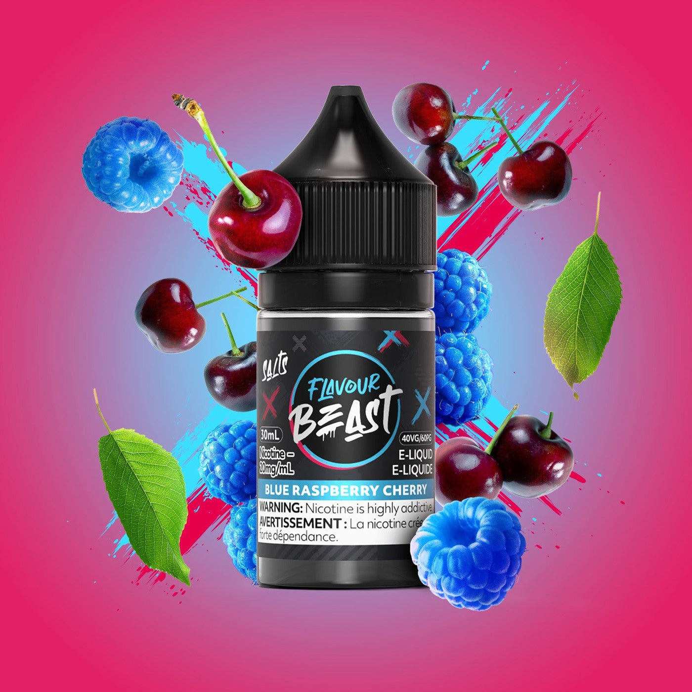 BLUE RASPBERRY CHERRY FLAVOUR BEAST 30mL salt nic e-liquid