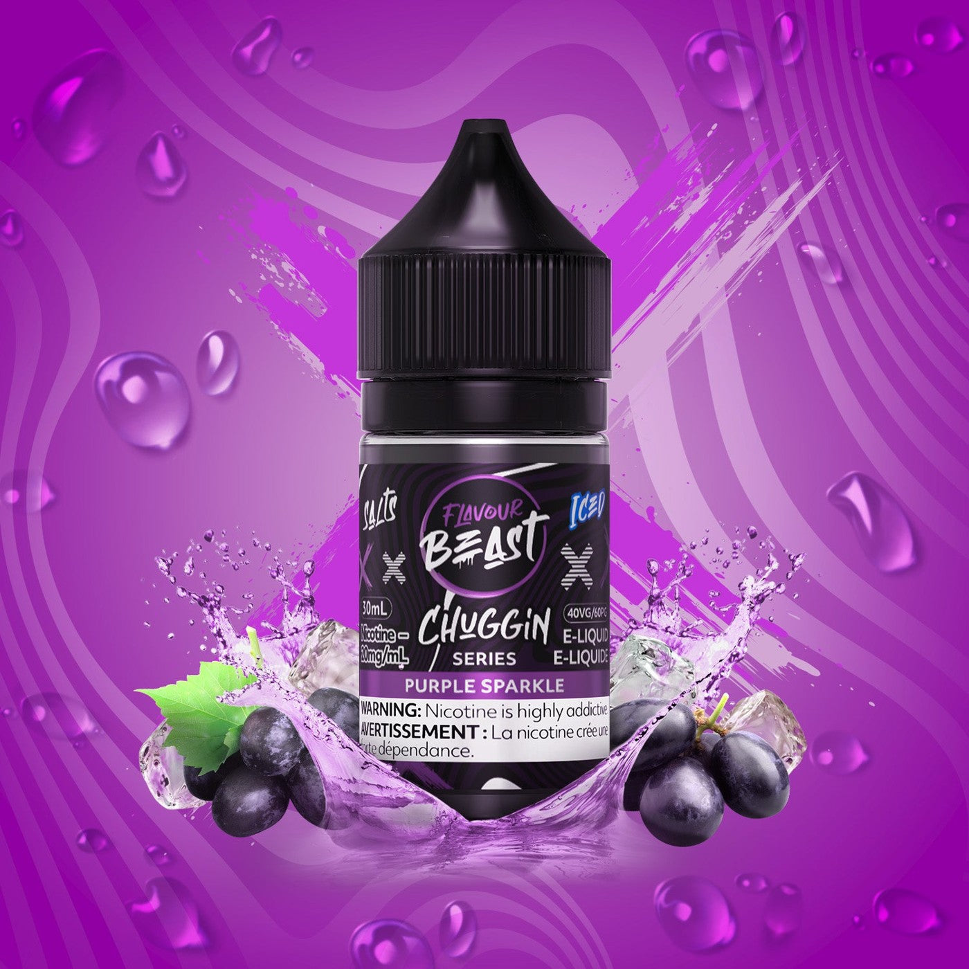 CHUGGIN PURPLE SPARKLE FLAVOUR BEAST 30mL salt nic e-liquid