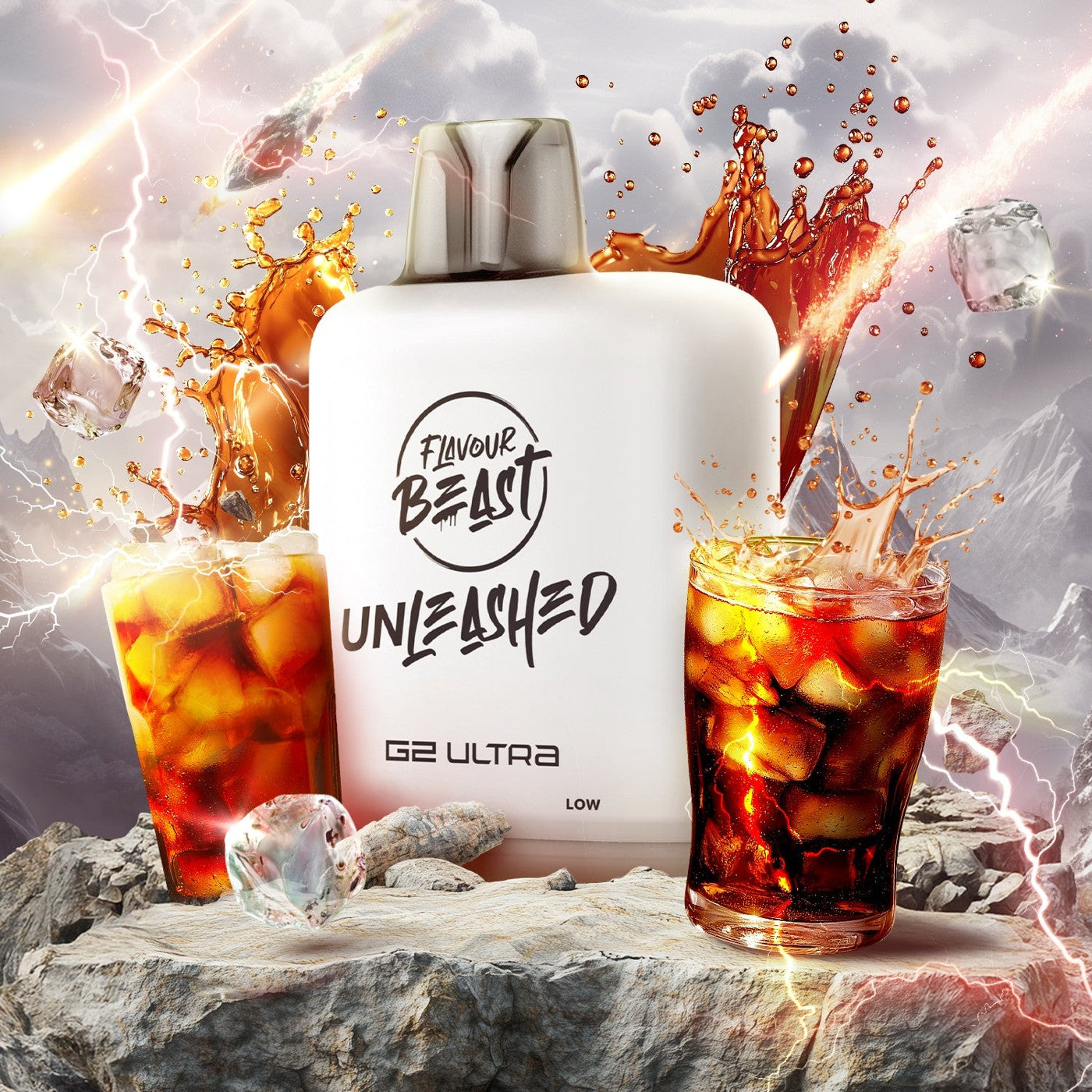 EPIC RED LIGHTNING ICED LEVEL X UNLEASHED G2 ULTRA 50K POD pod