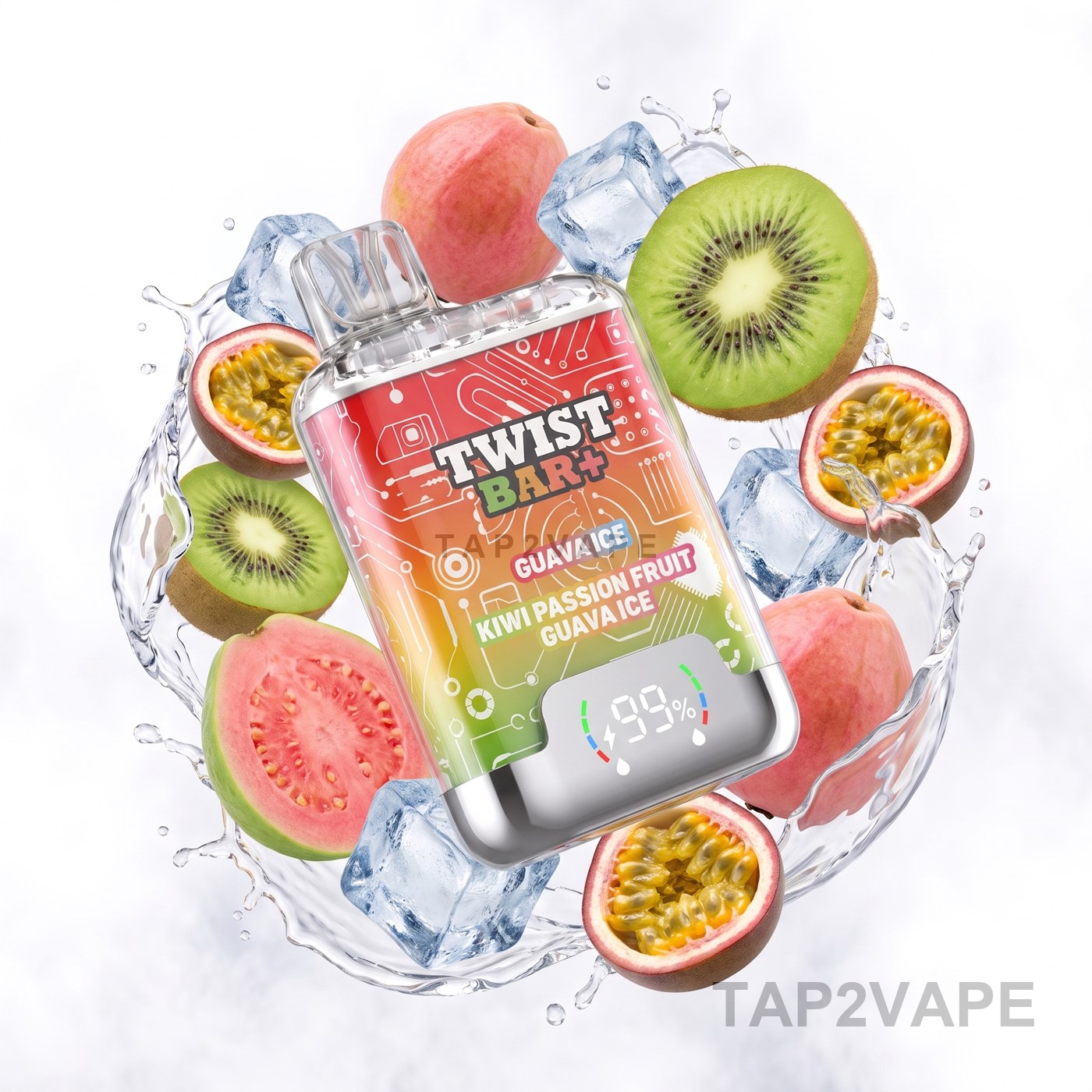 GUAVA ICE + KIWI PASSIONFRUIT GUAVA ICE TWIST BAR+