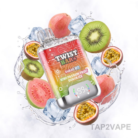 GUAVA ICE + KIWI PASSIONFRUIT GUAVA ICE TWIST BAR+