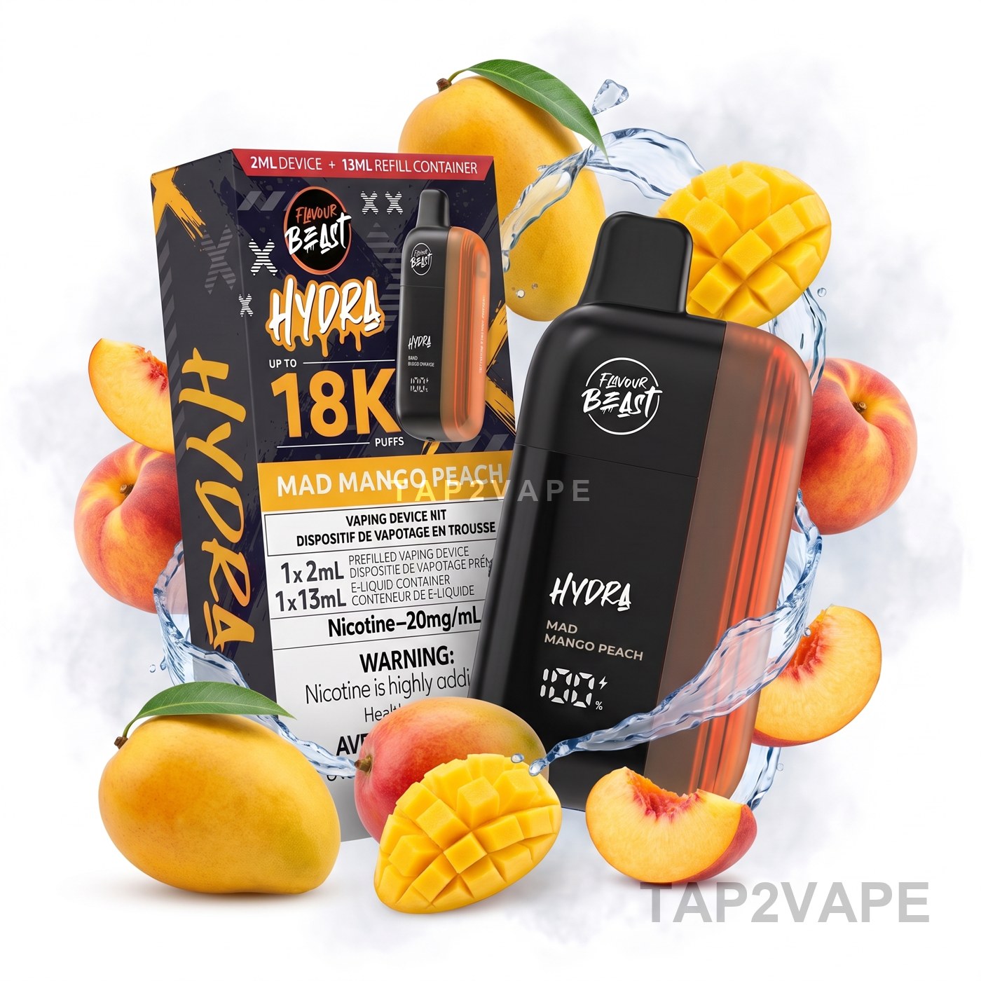 MAD MANGO PEACH FLAVOUR BEAST HYDRA