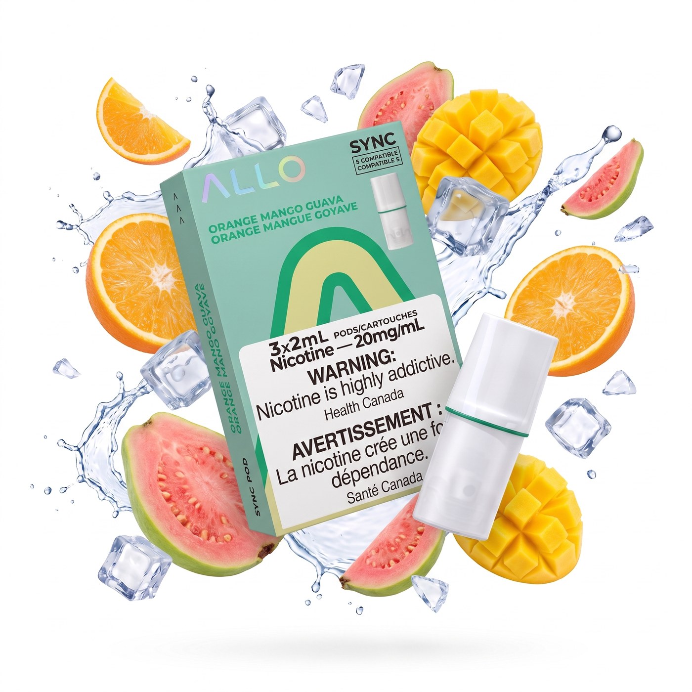 ORANGE MANGO GUAVA ALLO SYNC POD PACK