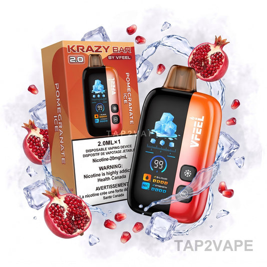 POMEGRANATE ICE VFEEL KRAZY BAR 2.0