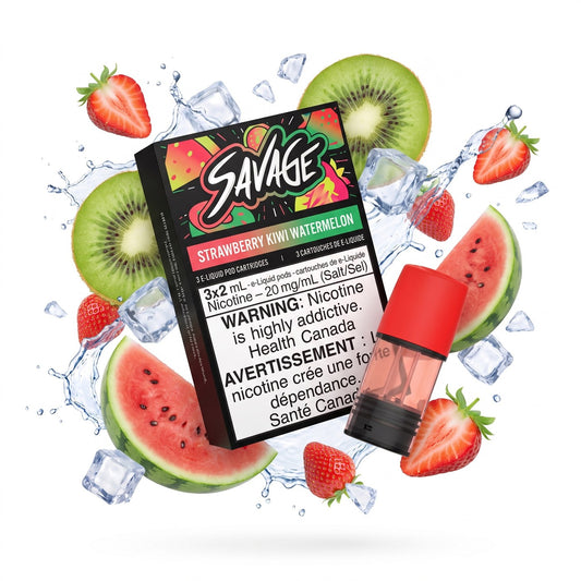 STRAWBERRY KIWI WATERMELON SAVAGE STLTH POD PACK