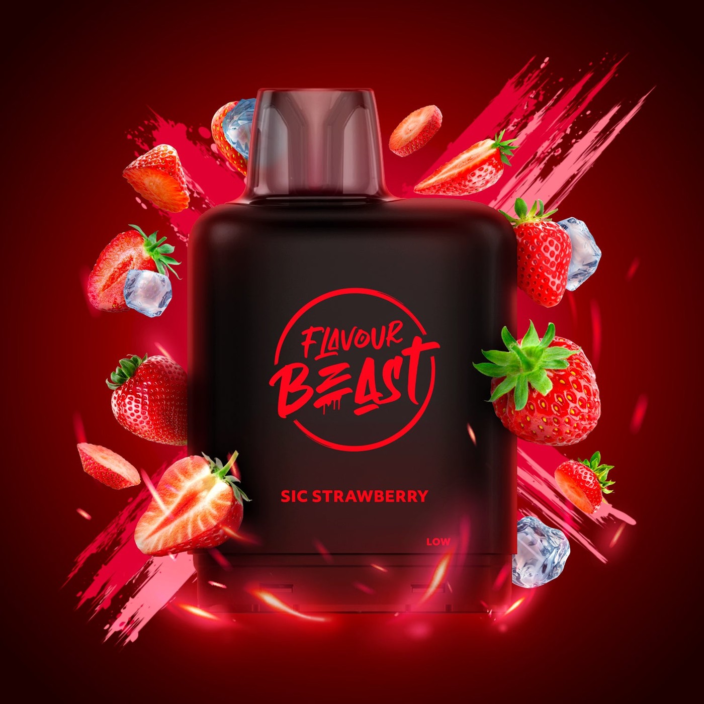 SIC STRAWBERRY ICED LEVEL X BOOST G2 32K POD pod