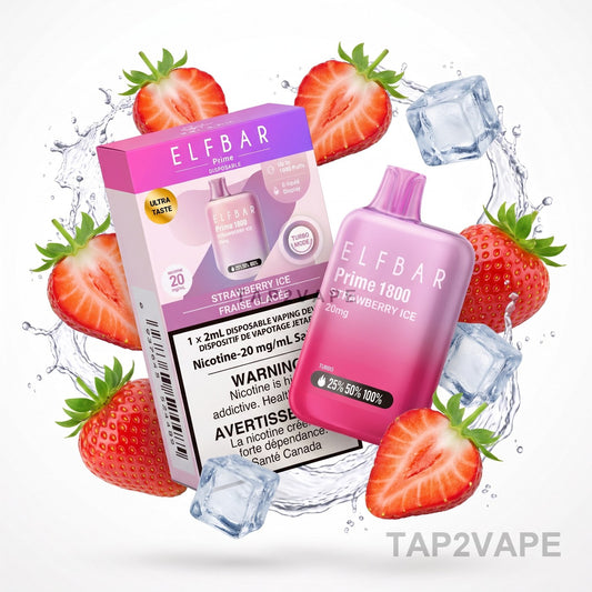 STRAWBERRY ICE ELF BAR PRIME 1800