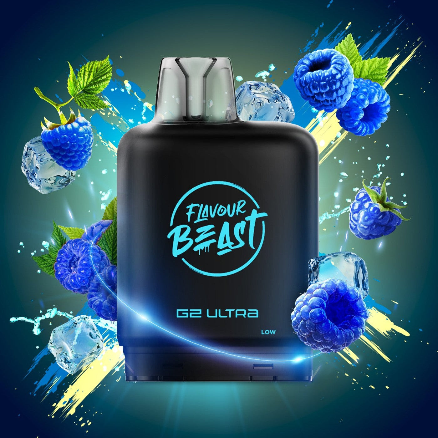 SUPER S. BLUE RAZZ (ICED) LEVEL X G2 ULTRA 50K POD pod