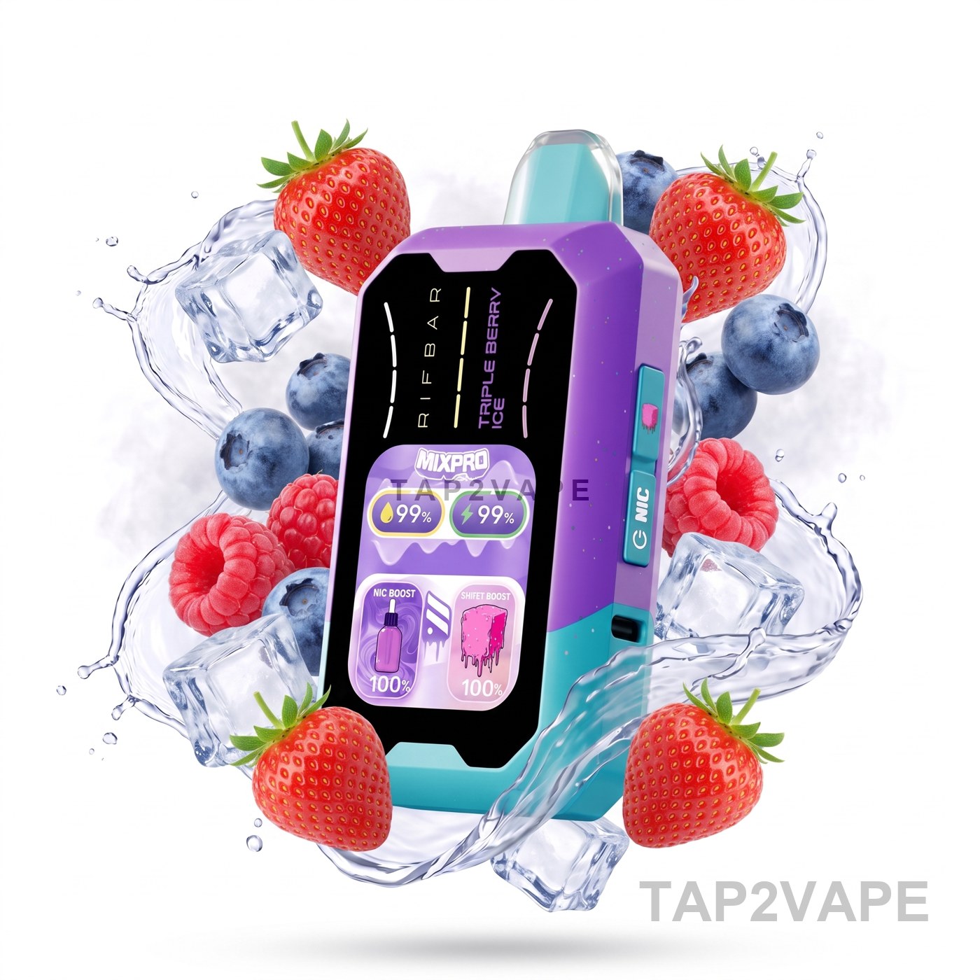 TRIPLE BERRY ICE RIFBAR MIXPRO 40K