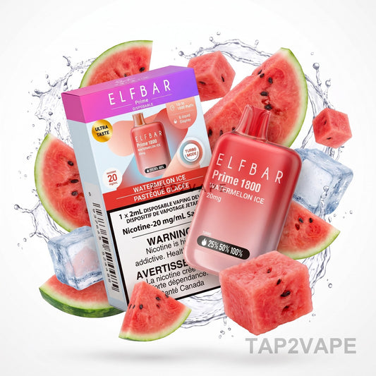 WATERMELON ICE ELF BAR PRIME 1800
