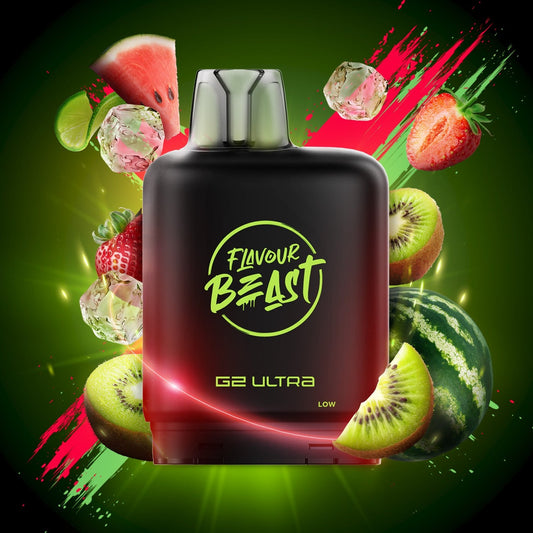 WATERMELON STRAWBERRY KIWI (ICED) LEVEL X G2 ULTRA 50K POD pod